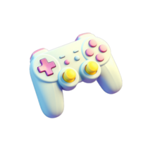 Realistic gamepad isolated on transparent background. Vector illustration, AI Generated png