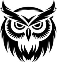 Owl, Minimalist and Simple Silhouette - Vector illustration