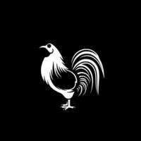 Rooster - Minimalist and Flat Logo - Vector illustration