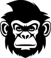 Monkey - Minimalist and Flat Logo - Vector illustration