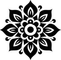 Mandala, Minimalist and Simple Silhouette - Vector illustration