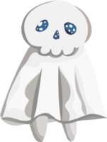 Halloween cute ghost on transparent background. png