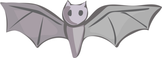 Halloween carino pipistrello su trasparente sfondo. png