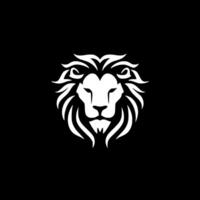 Lion - Black and White Isolated Icon - Vector illustration