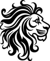 Lion, Minimalist and Simple Silhouette - Vector illustration