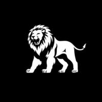 Lion, Minimalist and Simple Silhouette - Vector illustration