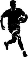 Football, Black and White Vector illustration