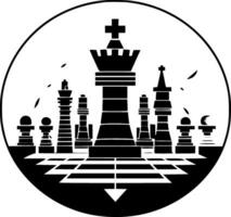 Chess - Minimalist and Flat Logo - Vector illustration