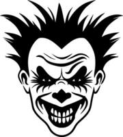 Clown, Minimalist and Simple Silhouette - Vector illustration