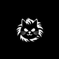 gato, negro y blanco vector ilustración