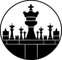 Chess - Minimalist and Flat Logo - Vector illustration