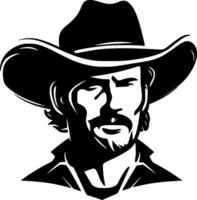 Western, Black and White Vector illustration