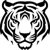 Tigre - minimalista y plano logo - vector ilustración