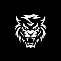 Tigre - minimalista y plano logo - vector ilustración