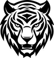 Tigre - minimalista y plano logo - vector ilustración