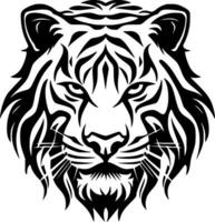 tigre, minimalista y sencillo silueta - vector ilustración