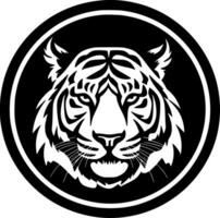 tigre, minimalista y sencillo silueta - vector ilustración