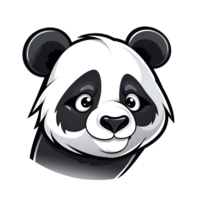 desenho animado estilo panda artístico fofa panda Urso não fundo perfeito para impressão em exigem mercadoria ai generativo png