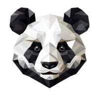 cartone animato stile panda artistico carino panda orso no sfondo Perfetto per Stampa su richiesta merce ai generativo png