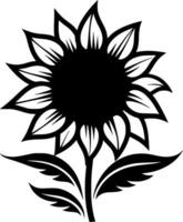 Sunflower - High Quality Vector Logo - Vector illustration ideal for T-shirt graphic