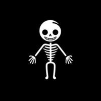 Skeleton, Black and White Vector illustration