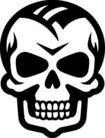 Skull - Black and White Isolated Icon - Vector illustration