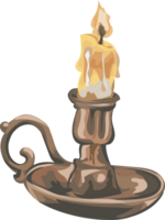 Halloween candle holder illustration. png