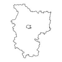 minsk región mapa, administrativo división de bielorrusia vector