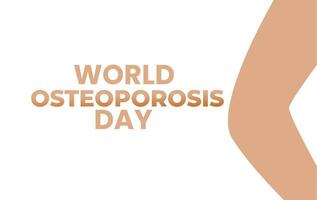 Worls Osteoporosis day. ilustration design vector