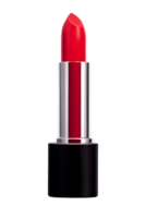 Red lipstick smudged cosmetic on transparent. AI Generated png