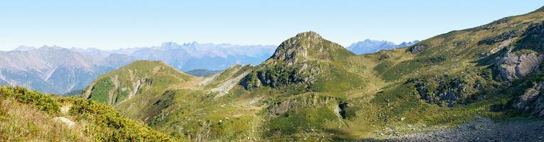 Beautiful mountain landscape in summer photo