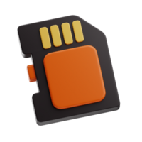content creator Sd card illustration 3d png