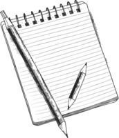 Paper checklist and pencil icon. Successful formation of business  ai generative png