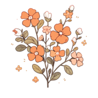 Flower Bouquet element, AI Generated png