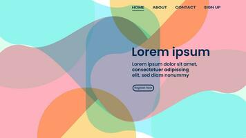 ABSTRACT BACKGROUND WITH GEOMETRIC SHAPE PASTEL COLOR VECTOR DESIGN TEMPLATE FOR WALLPAPER, COVER DESIGN, HOMEPAGE DESIGN