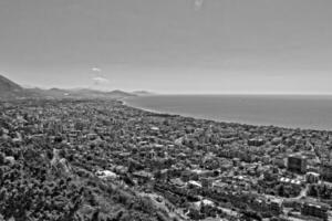 view from the vantage point of the city of Alanya in Turkey and the Mediterranean Sea photo