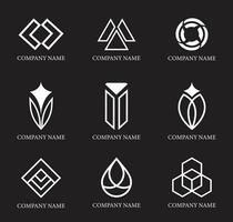 Set of logo design template vector