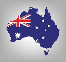 Australia flag map vector design