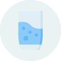 icono de vector de vaso de agua