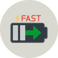 Fast Charge Vector Icon