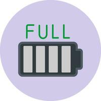 Full Battery Vector Icon