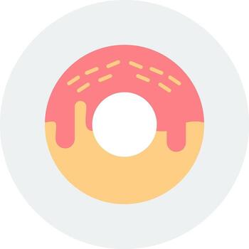 icono de vector de donut