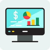 icono de vector de análisis de datos