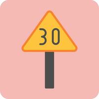 Speed Limit Vector Icon