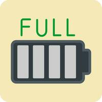 Full Battery Vector Icon