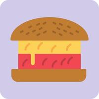 icono de vector de hamburguesa