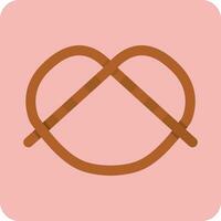 icono de vector de pretzel