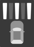 Zebra Crossing Vector Icon