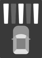 Zebra Crossing Vector Icon