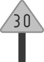 Speed Limit Vector Icon